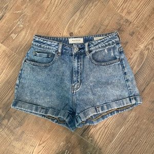 PacSun Acid Wash Mom Short